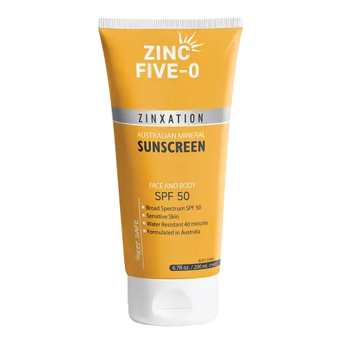 Zinc Five-0 Mineral Face And Body Sunscreen SPF 50