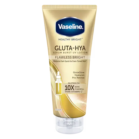 Vaseline Gluta-Hya Serum Burst UV Lotion Flawless Bright Malaysia