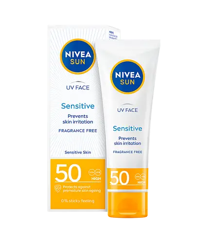 Nivea UV Face Sensitive Protect SPF 50 Sweden