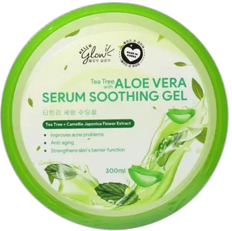 Hello Glow Tea Tree With Aloe Vera Serum Soothing Gel