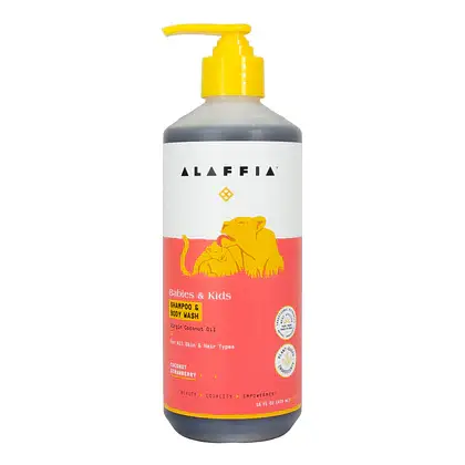 Alaffia Kids Shampoo & Body Wash Coconut Strawberry