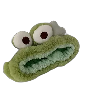 Intimo Frog Chenille Face Wash Headband Headband - Green