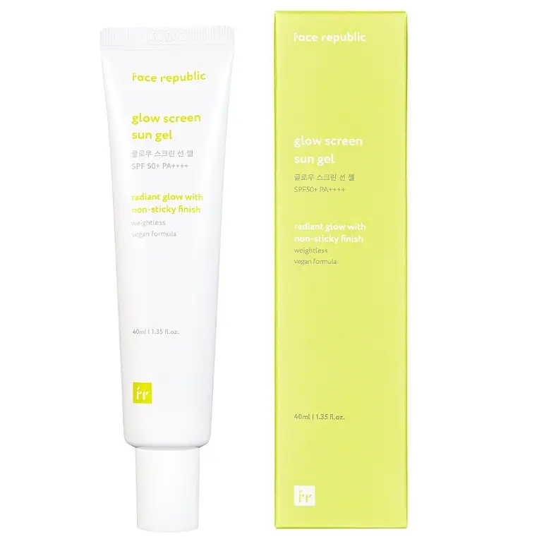 Face Republic Glow Screen Sun Gel SPF50+ PA++++ (Ingredients
