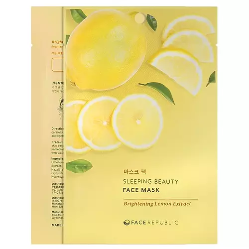 Face Republic Sleeping Beauty Face Mask Brightening Lemon Extract