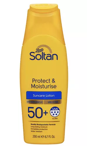 Boots Soltan Protect & Moisturise Lotion SPF 50+