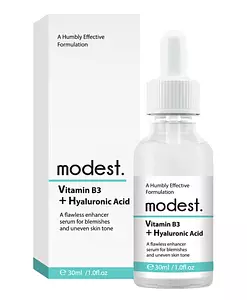 modest. Vitamin B3 + Hyaluronic Acid