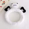 Hekki Animal Coral Fleece Face Wash Headband Panda - Black & White