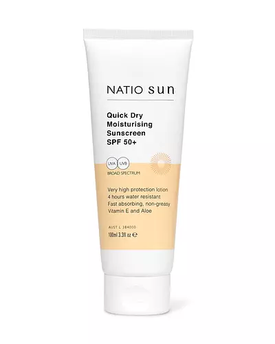 Natio Quick Dry Moisturising Sunscreen SPF 50+