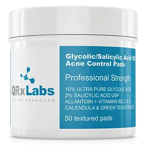 QRxLabs Glycolic/Salicylic Acid 10/2 Acne Control Pads