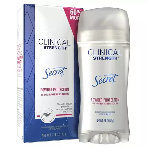 Secret Clinical Strength Invisible Solid Antiperspirant Deodorant Powder Protection