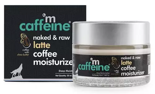 mCaffeine Latte Coffee Face Moisturizer with Shea Butter - Ceramide - Almond Milk