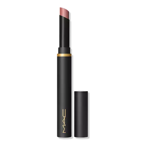Mac Cosmetics Powder Kiss Velvet Blur Slim Lipstick Over the Taupe