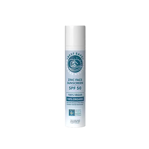 Reef Safe Zinc Face Sunscreen SPF 50 Clear