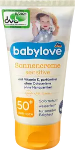 babylove dm Sonnencreme Sensitive SPF 50+