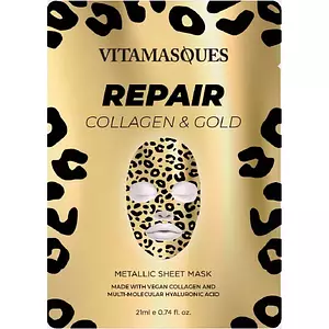 Vitamasques Repair Metallic Sheet Mask (Vegan Collagen and Hyaluronic Complex)