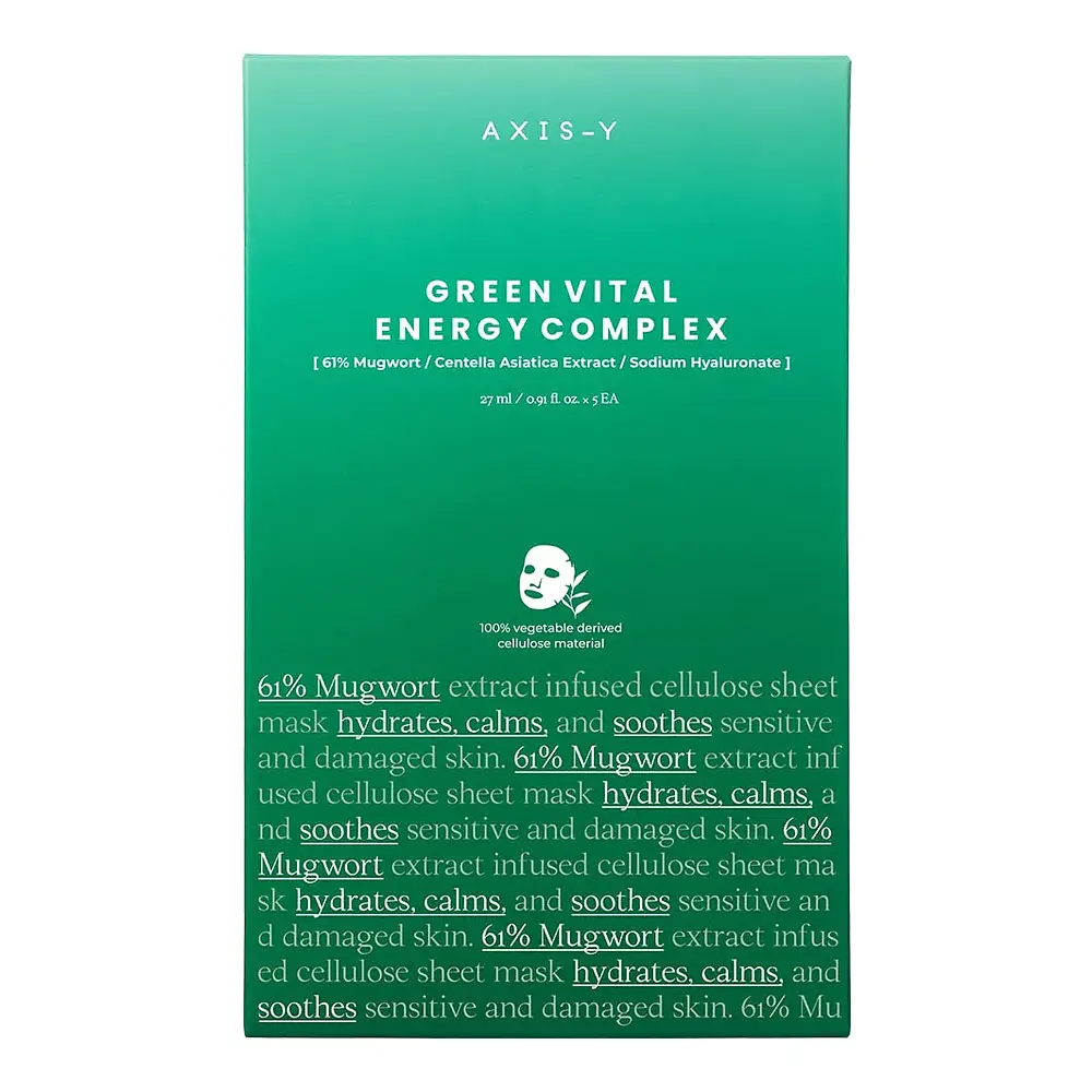 AXIS - Y Mugwort Green Vital Energy Complex Sheet Mask