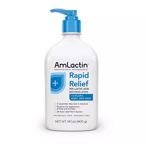 Amlactin Rapid Relief Restoring Body Lotion with Ceramides, Moisturizing Lotion for Dry Skin