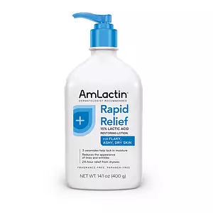 Amlactin Rapid Relief Restoring Body Lotion with Ceramides, Moisturizing Lotion for Dry Skin