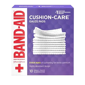 Band-Aid Cushion-Care Gauze Pads Small