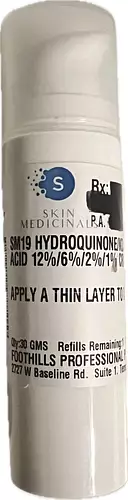 Skin Medicinals SM19 Hydroquinone 12%/6%/2%/1% Cream