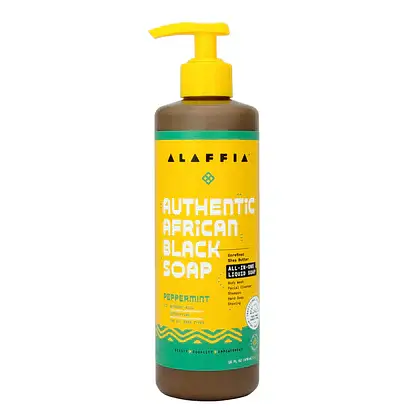 Alaffia Authentic African Black Soap All-In-One Peppermint