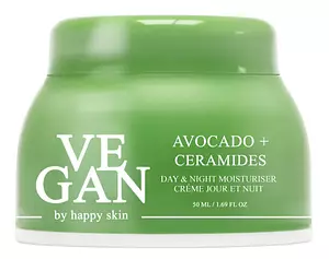 VEGAN by happy skin Avocado + Ceramides Day & Night Moisturiser