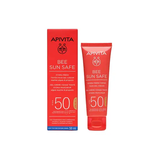 Apivita Natural Cosmetics Hydra Fresh Tinted Face Gel Cream SPF 50
