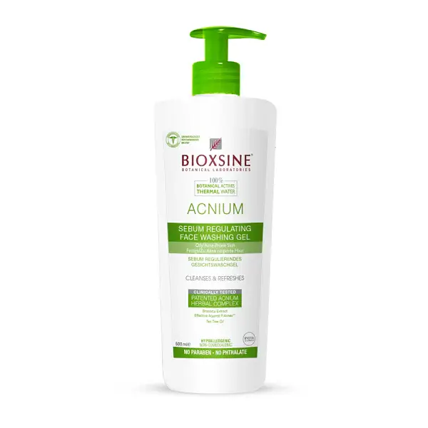 Bioxsine Sebum Regulating Face Washing Gel