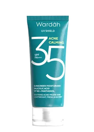 Wardah UV Shield Acne Calming Sunscreen Moisturizer SPF 35 PA+++