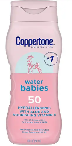 Coppertone Water Babies SPF 50 Hypoallergenic