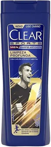 Clear Sports Men Shampoo Anticaspa Limpeza Profunda Brazil