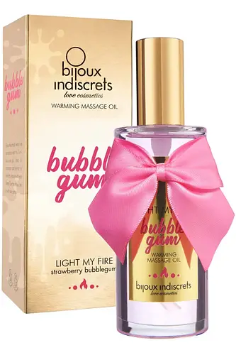 Bijoux Indiscrets Warming Massage Oil Bubblegum