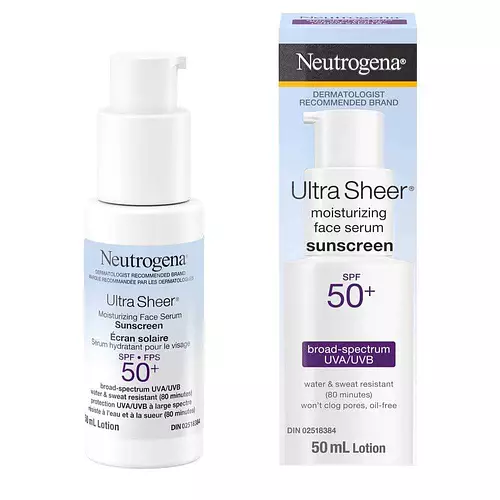 Neutrogena Ultra Sheer Moisturizing Face Serum Sunscreen SPF50+