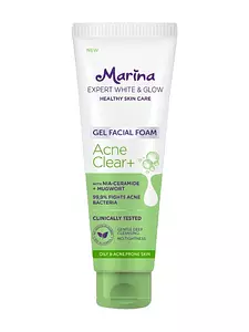 Marina Expert White & Glow Gel Facial Foam - Acne Clear+
