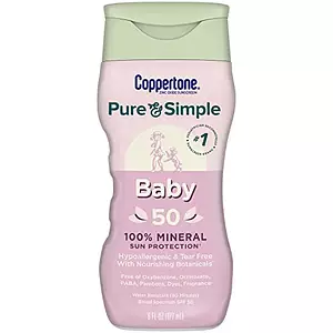 Coppertone Pure and Simple Baby Sunscreen Lotion SPF 50