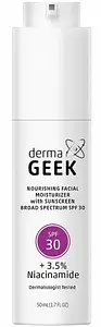 DermaGeek Nourishing Facial Moisturizer with Sunscreen Broad Spectrum SPF 30
