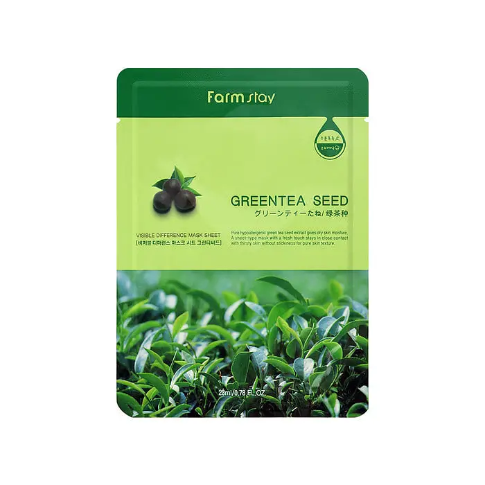 Farm Stay Visible Difference Mask Sheet Green Tea Seed
