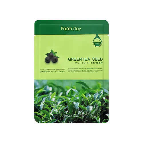 Farm Stay Visible Difference Mask Sheet Green Tea Seed