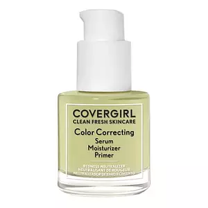 Covergirl Clean Fresh Primer, Color Correcting Serum and Moisturizer Redness Neutralizer, Fair