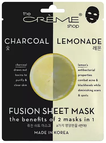 The Creme Shop Charcoal & Lemon Fusion Sheet Mask
