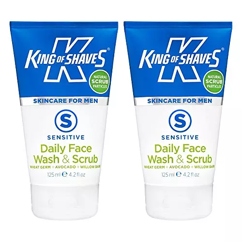 King of Shaves Sensitive Daily Face Wash & Scrub