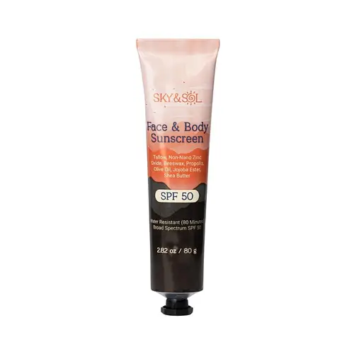 Sky And Sol Face And Body Sunscreen SPF 50