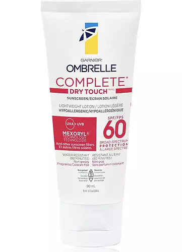 Garnier Ombrelle Complete Dry Touch Sunscreen Lotion for Sensitive Skin SPF 60 