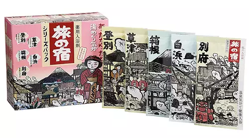 Kracie Tabi no Yado Clear - Assorted Series Pack (Kusatsu, Noboribetsu, Hakone, & Beppu)
