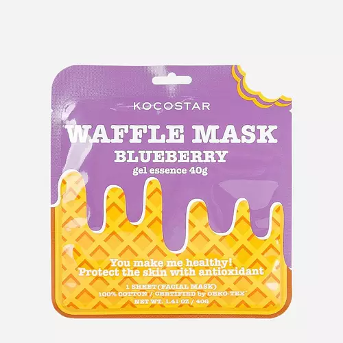 Kocostar Waffle Mask Blueberry Gel Essence