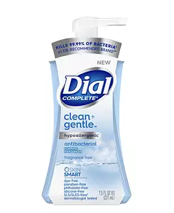 Dial Complete Clean + Gentle Foaming Hand Wash Fragrance Free