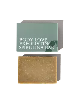 Fitglow Beauty Body Love Exfoliating Spirulina Bar