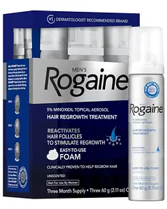 Regaine Men's 5% Minoxidil Topical Aerosol Hair Regrowth Treatment