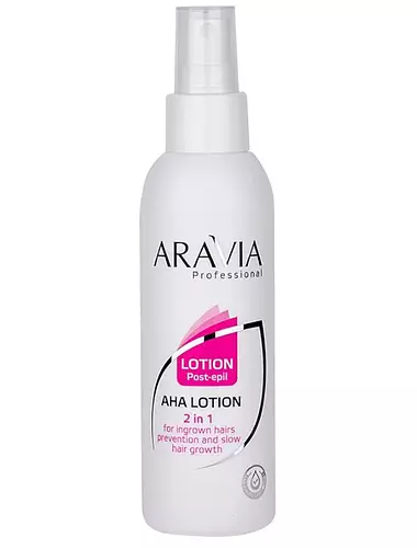 Aravia Professional AHA Lotion 2 in 1 for Ingrown Hairs Prevention and Slow Hair Growth