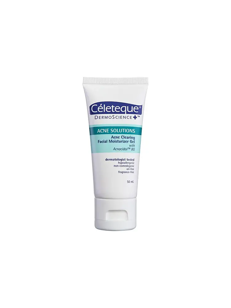 Celeteque Acne Clearing Facial Moisturizer Gel (Ingredients Explained)